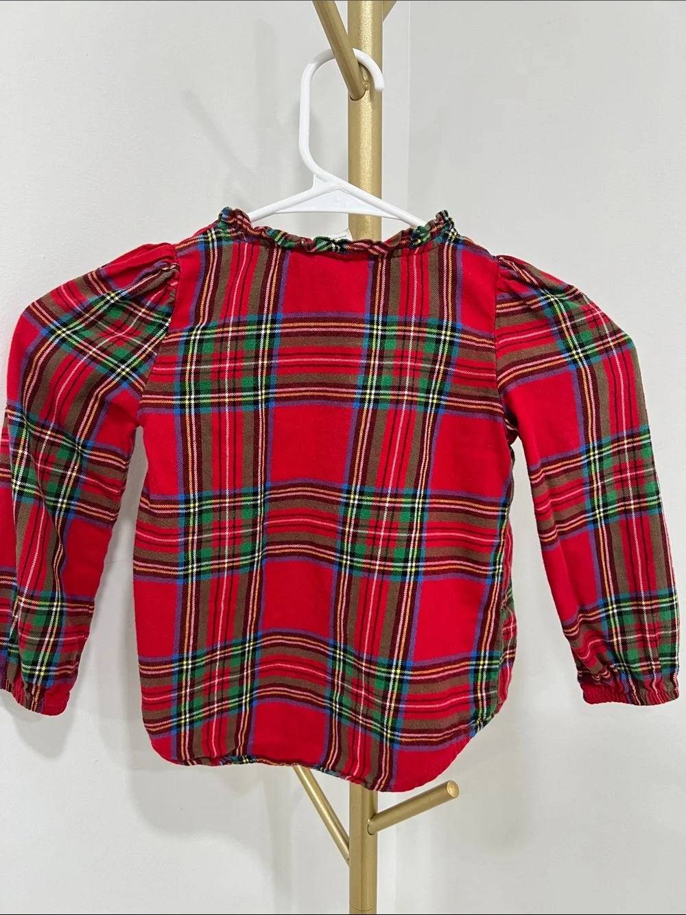 wonder nation Red Plaid Button-Front Blouse